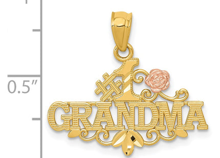 14k Two-tone Pendants Style K5902 - Classique Jewelry Inc.