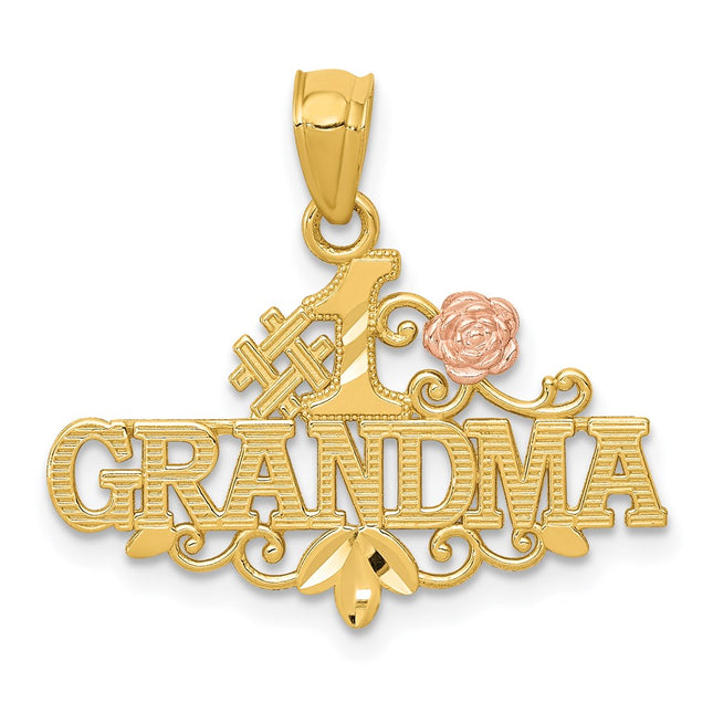 14k Two-tone Pendants Style K5902 - Classique Jewelry Inc.