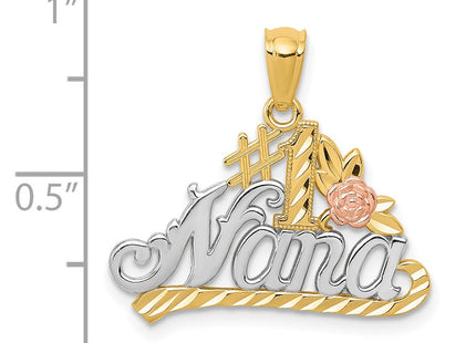 14k Two-tone Pendants Style K5903 - Classique Jewelry Inc.