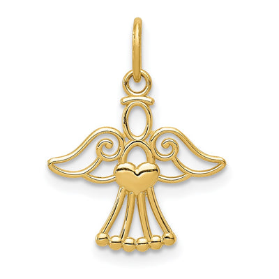 14K gold heart pendant