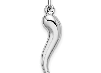 14K white gold charm, another view