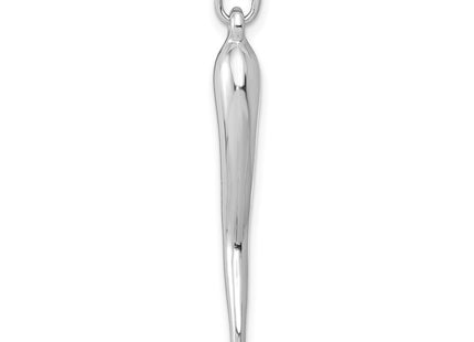 14K white gold charm, alternate view