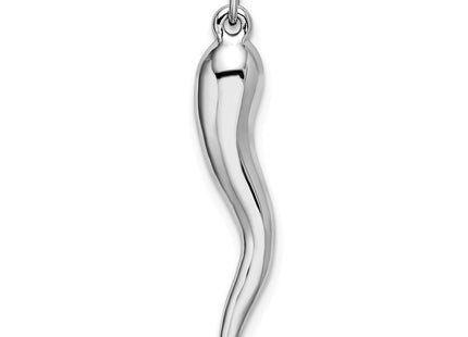 14K white gold charm, another view