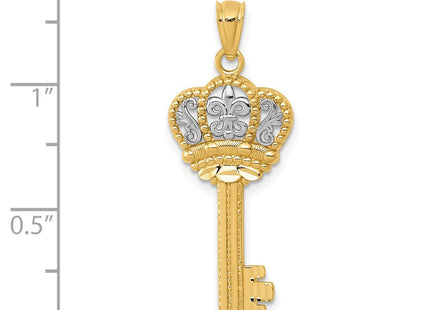 14k Yellow & Rhodium Jewelry Style K5939 - Classique Jewelry Inc.