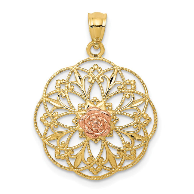 14k Two-tone Jewelry Style K5949 - Classique Jewelry Inc.