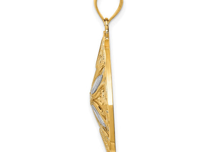 14k Yellow & Rhodium Jewelry Style K5953 - Classique Jewelry Inc.