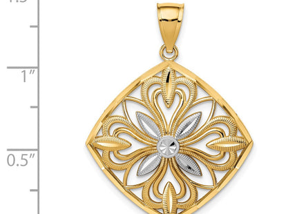 14k Yellow & Rhodium Jewelry Style K5953 - Classique Jewelry Inc.