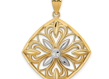 14k Yellow & Rhodium Jewelry Style K5953 - Classique Jewelry Inc.