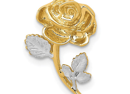 14k Yellow & Rhodium Chains Style K5969 - Classique Jewelry Inc.