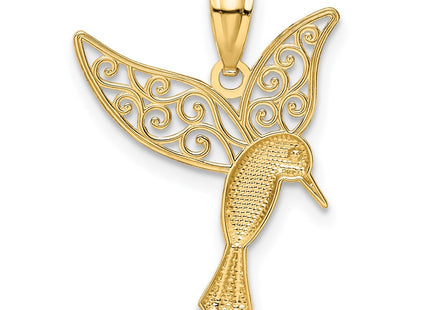 14k Yellow & Rhodium Pendants Style K5997 - Classique Jewelry Inc.