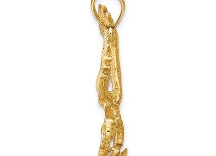 14K gold pendant, alternate view