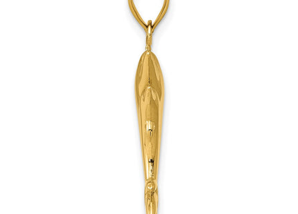 14K gold pendant, alternate view