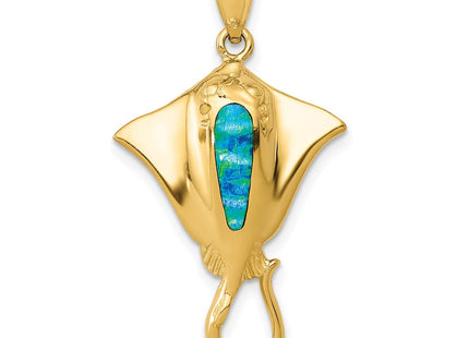 14k Yellow Gold Pendants Style K6043 - Classique Jewelry Inc.