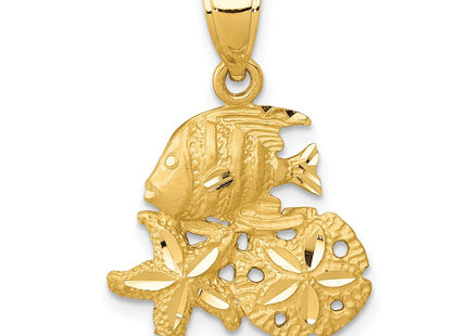 14k Yellow Gold Pendants Style K6054 - Classique Jewelry Inc.
