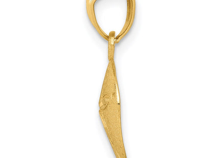 14K gold pendant, alternate view
