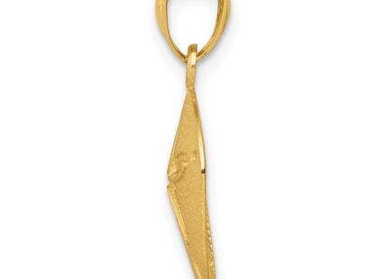 14K gold pendant, alternate view