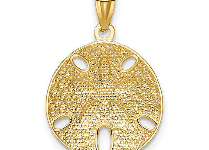 14k Yellow & Rhodium Pendants Style K6072 - Classique Jewelry Inc.