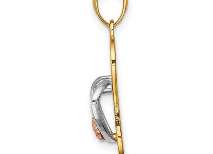 14k Two-tone Pendants Style K6088 - Classique Jewelry Inc.