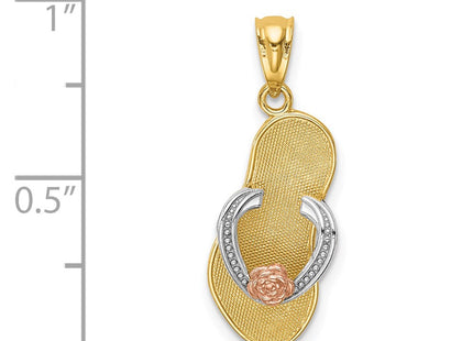 14k Two-tone Pendants Style K6088 - Classique Jewelry Inc.