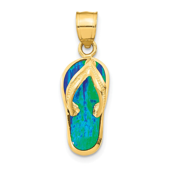 14k Yellow Gold Pendants Style K6090 - Classique Jewelry Inc.
