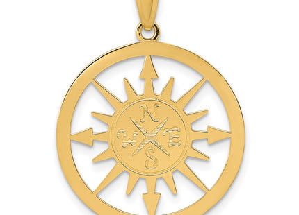 14k Yellow Gold Pendants Style K6098 - Classique Jewelry Inc.