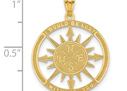 14k Yellow Gold Pendants Style K6098 - Classique Jewelry Inc.