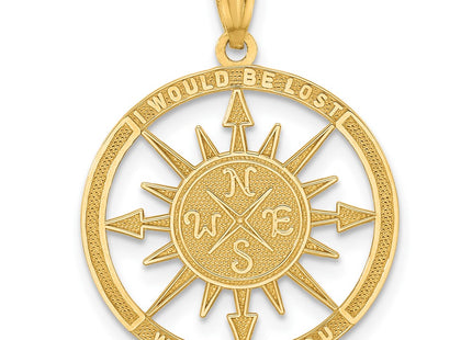 14k Yellow Gold Pendants Style K6098 - Classique Jewelry Inc.