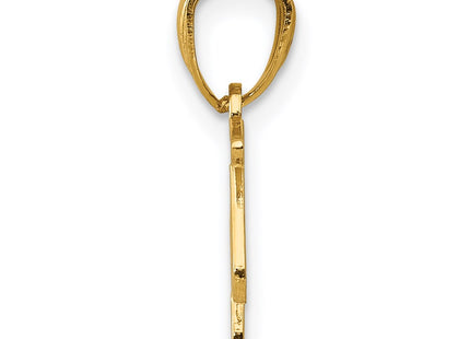 14K gold pendant, alternate view