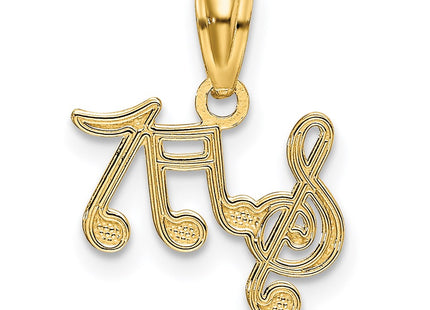 14K gold pendant, another view