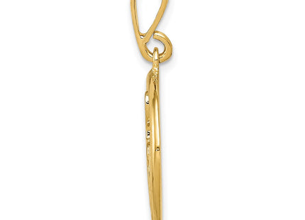 14k Yellow Gold Pendants Style K6136 - Classique Jewelry Inc.