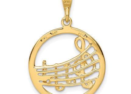 14k Yellow Gold Pendants Style K6136 - Classique Jewelry Inc.