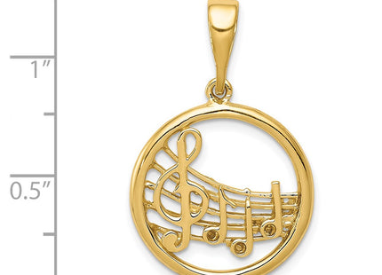 14k Yellow Gold Pendants Style K6136 - Classique Jewelry Inc.