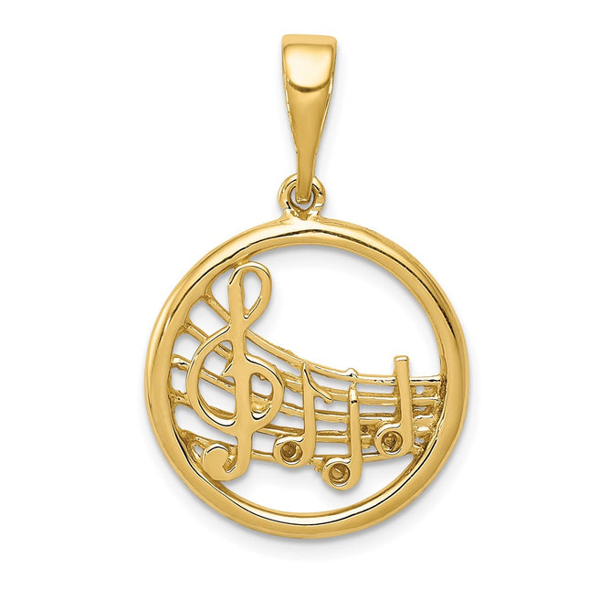 14k Yellow Gold Pendants Style K6136 - Classique Jewelry Inc.