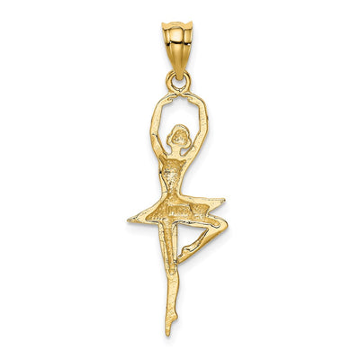 14K Polished Large Ballerina Pendant