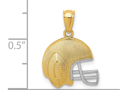 14k Yellow & Rhodium Pendants Style K6145 - Classique Jewelry Inc.