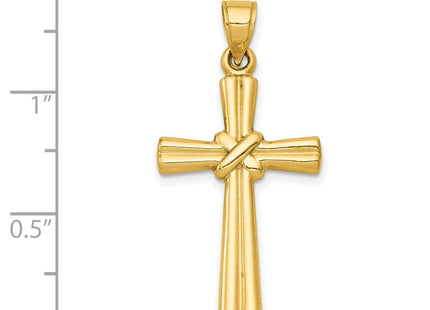 14k Hollow Cross Pendant (Style K6163)