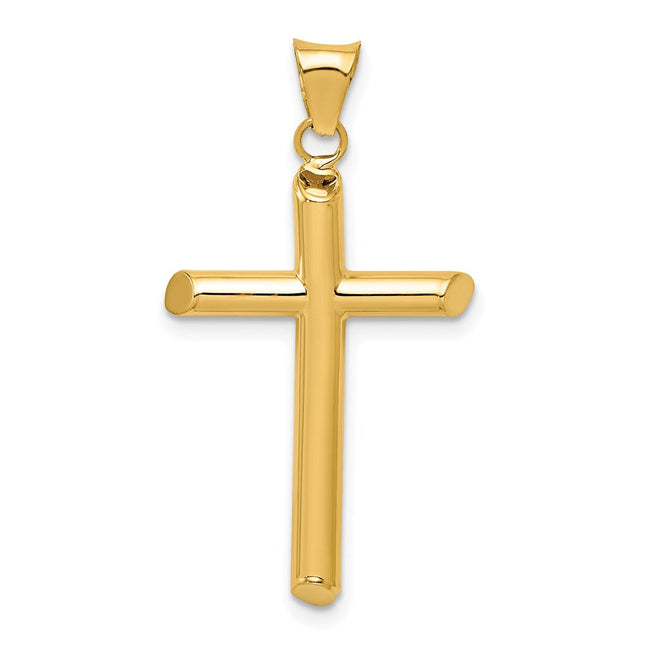 14K gold cross pendant