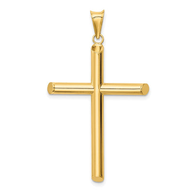 14K gold cross pendant