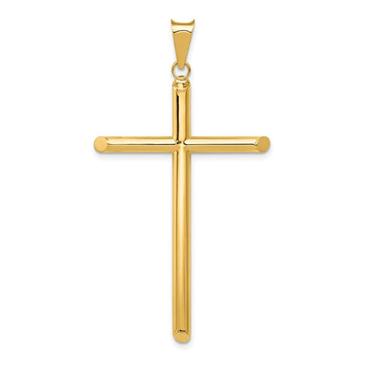 14K gold cross pendant