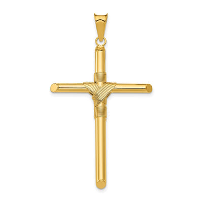 14K gold cross pendant