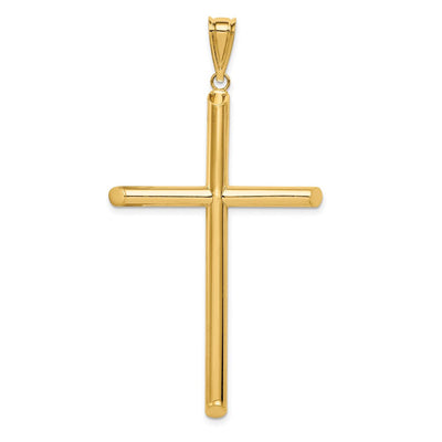 14K gold cross pendant