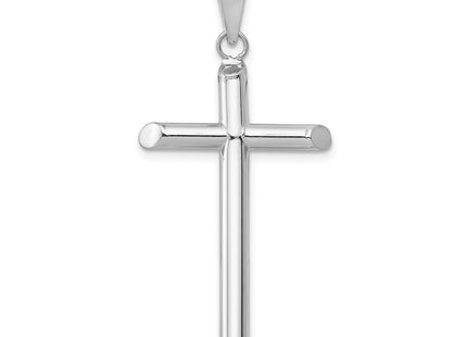 14K white gold cross pendant