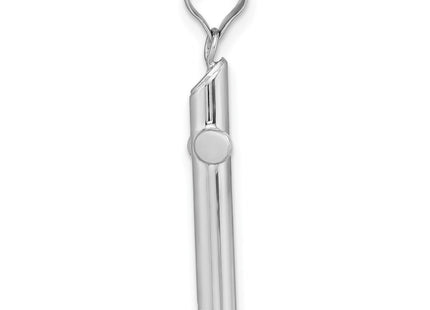 14K white gold cross pendant, alternate view
