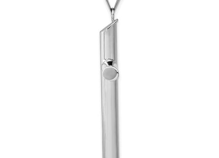 14K white gold cross pendant, alternate view
