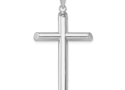 14K white gold cross pendant