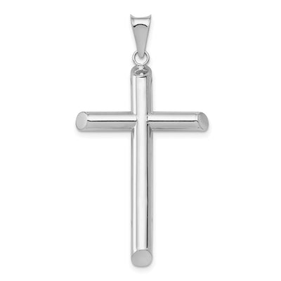 14K white gold cross pendant