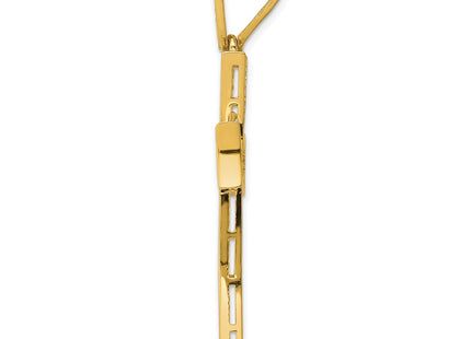 14k Yellow & Rhodium Pendants Style K6216 - Classique Jewelry Inc.