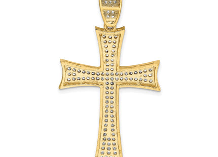14k Yellow & Rhodium Pendants Style K6216 - Classique Jewelry Inc.