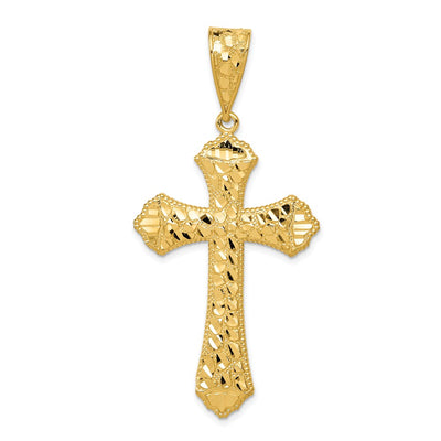 14K gold cross pendant