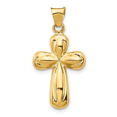 14K gold cross pendant